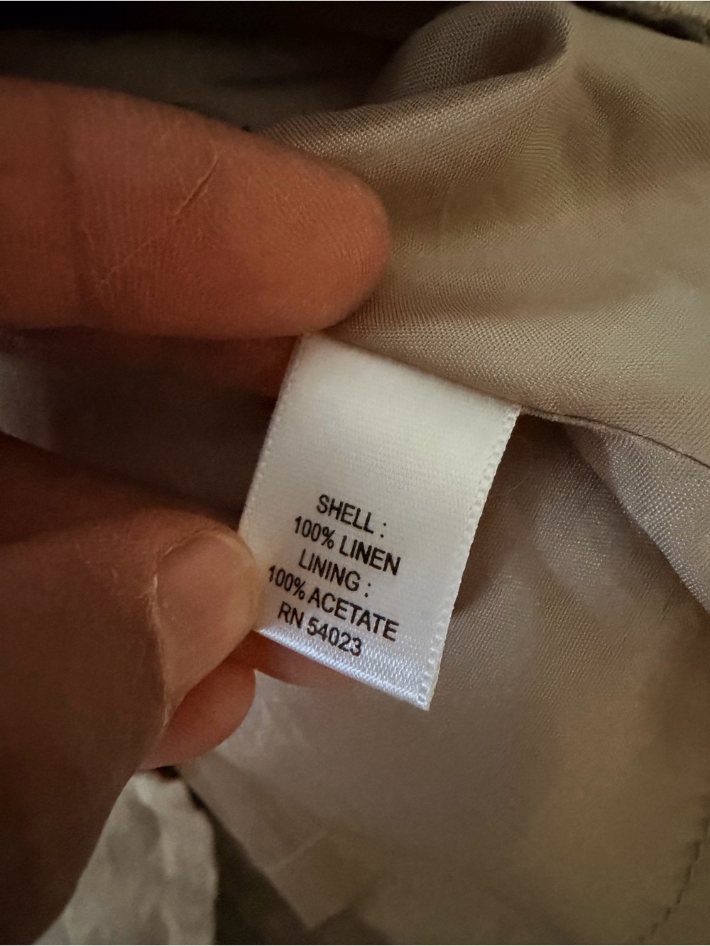 Banana Republic Cream Linen-Blend Mini Skirt - Picture 4 of 4